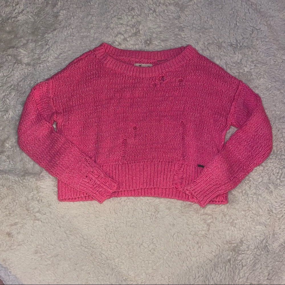 Hot Pink Hollister Sweater